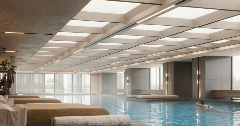 Bể bơi bốn mùa rộng 800m²