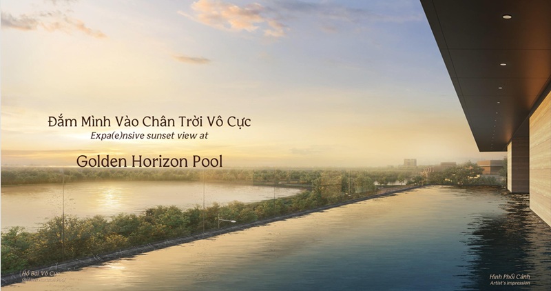 Hồ bơi tràn viền vô cực tại Orchard Mansion