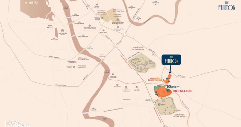 Vị trí The Fullton Capitaland Văn Giang