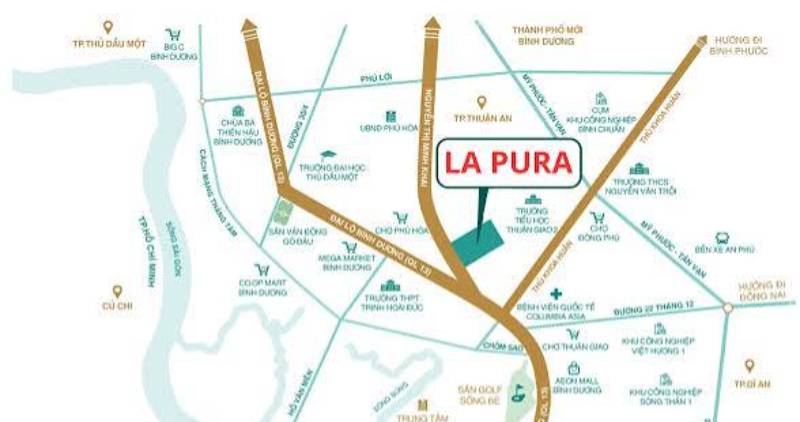 Vị trí LaPura Bình Dương