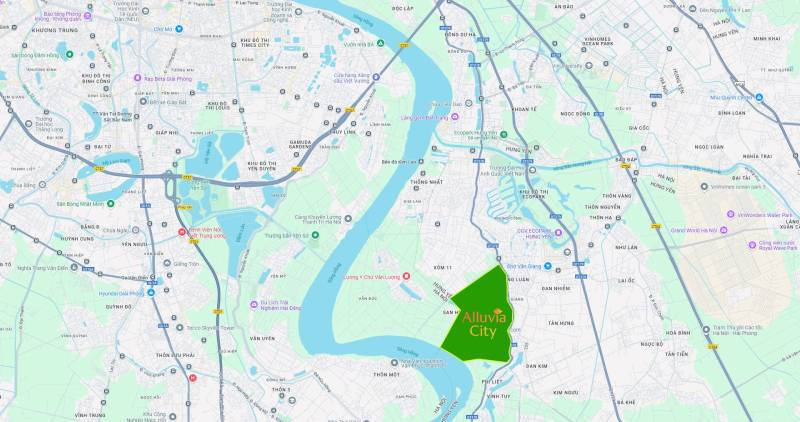 Vị trí Alluvia City Văn Giang