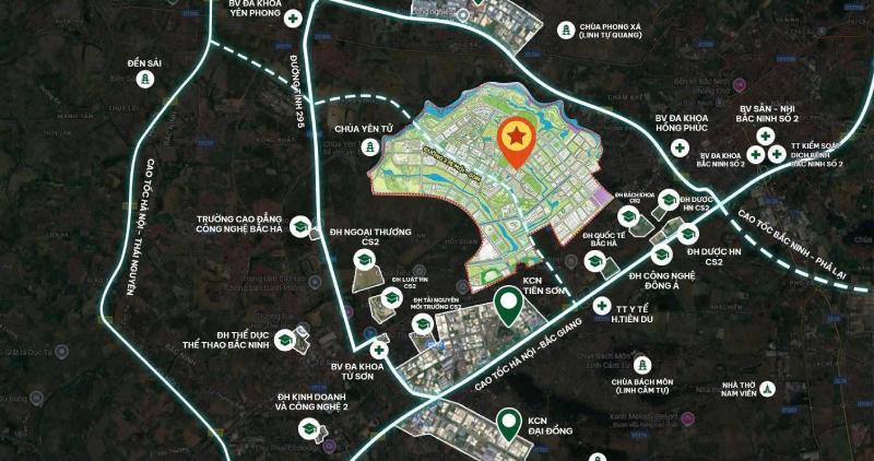 Vị trí Sun Group Bắc Ninh