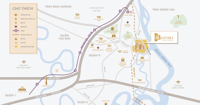 Vị trí Masteri Centre Point