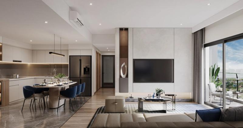 Tổng quan căn hộ 3 phòng ngủ Masteri Cosmo Central