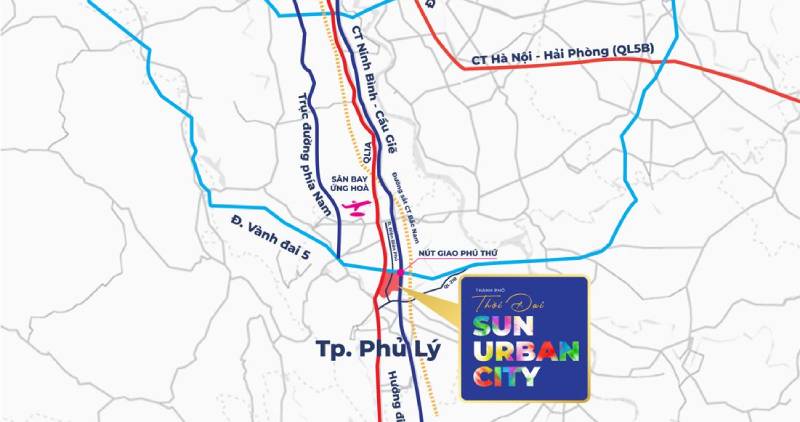 Vị trí Sun Urban City